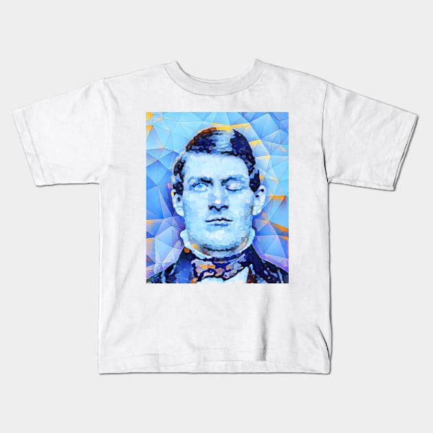 Phineas Gage Portrait | Phineas Gage Artwork | Phineas Gage Painting 14 Kids T-Shirt by JustLit